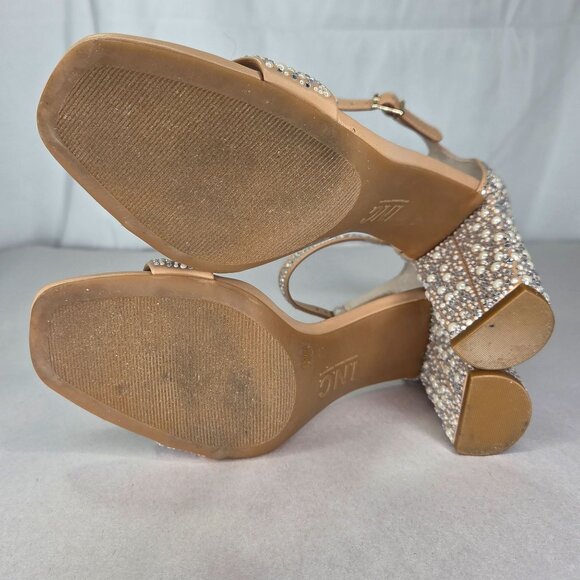I.N.C. International Concepts Women's Lexini Two-Piece Sandals Pearl Bling - Picture 5 of 8